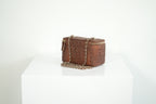 Chanel Classic brown raffia Vanity with chain (full set)