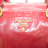 Prada Leather Calfskin Bauletto Handbag Shoulder Bag