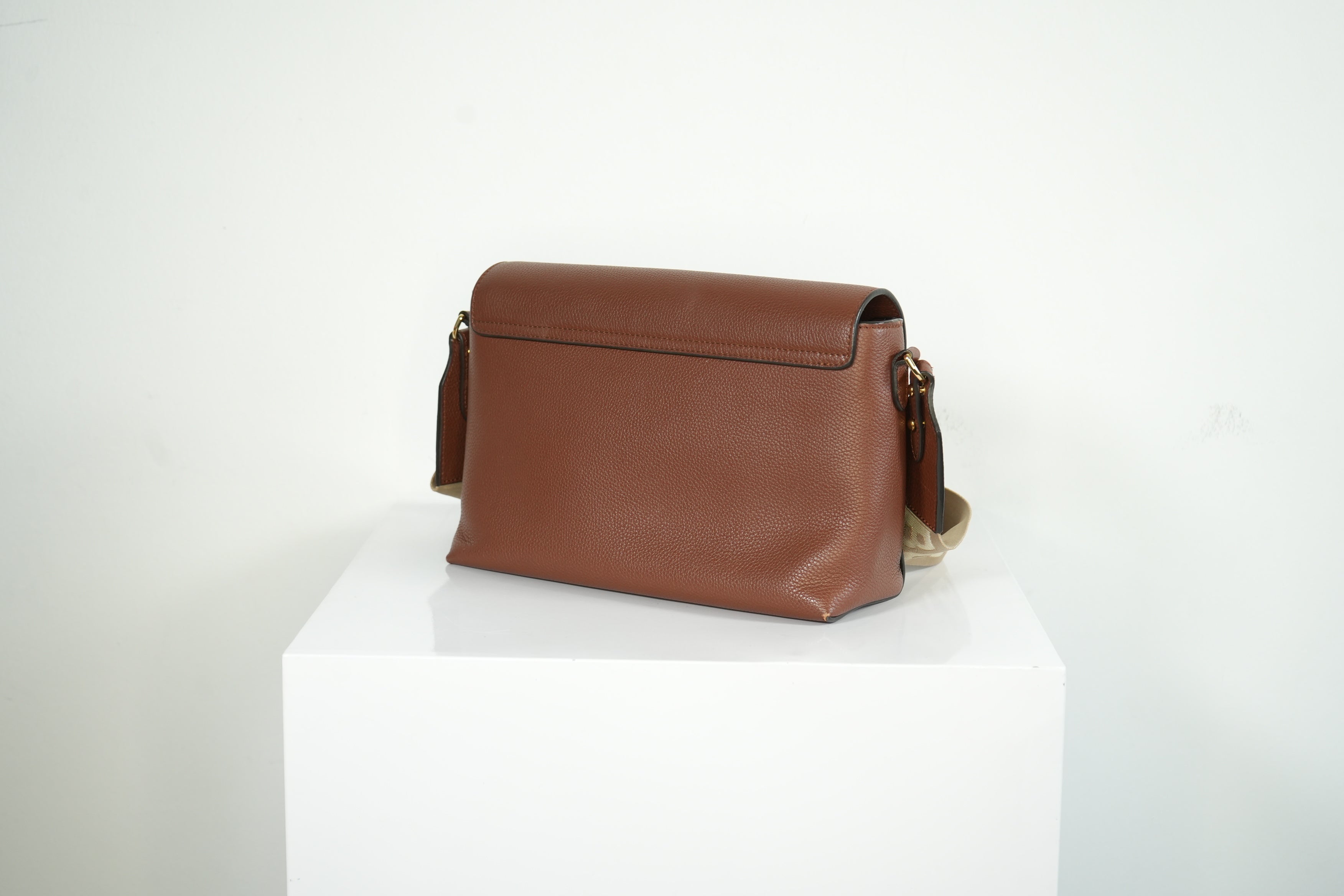 Burberry Tan Calfskin Vintage check note