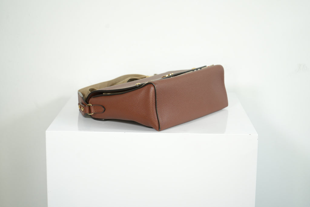 Burberry Tan Calfskin Vintage check note