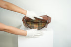 Burberry Tan Calfskin Vintage check note