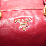 Prada Leather Calfskin Bauletto Handbag Shoulder Bag