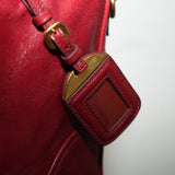 Prada Leather Calfskin Bauletto Handbag Shoulder Bag