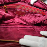 Prada Leather Calfskin Bauletto Handbag Shoulder Bag