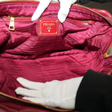 Prada Leather Calfskin Bauletto Handbag Shoulder Bag