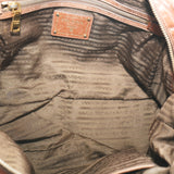 Prada Vitello Shine 2 Way Bag Brown Leather