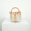 Burberry Canvas TB Drawstring Bucket Bag
