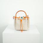 Burberry Canvas TB Drawstring Bucket Bag