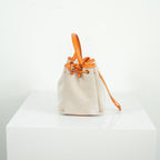 Burberry Canvas TB Drawstring Bucket Bag