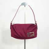 Fendi Nylon Accessory Pouch Bordeaux Bag