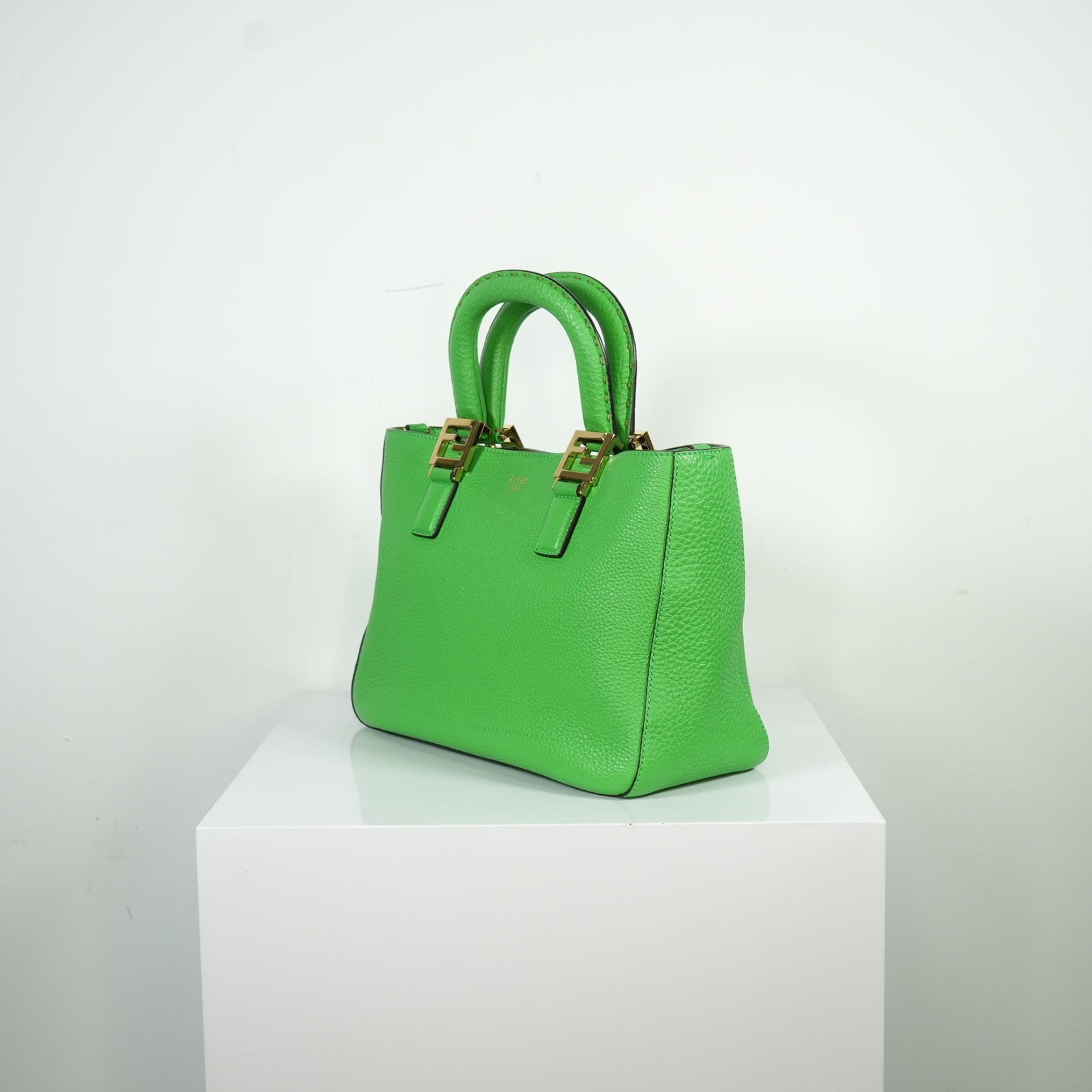 Fendi Green Small Gloria Tote Bag