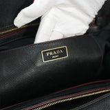 Prada 2 Way Black and Red Handbag Bag
