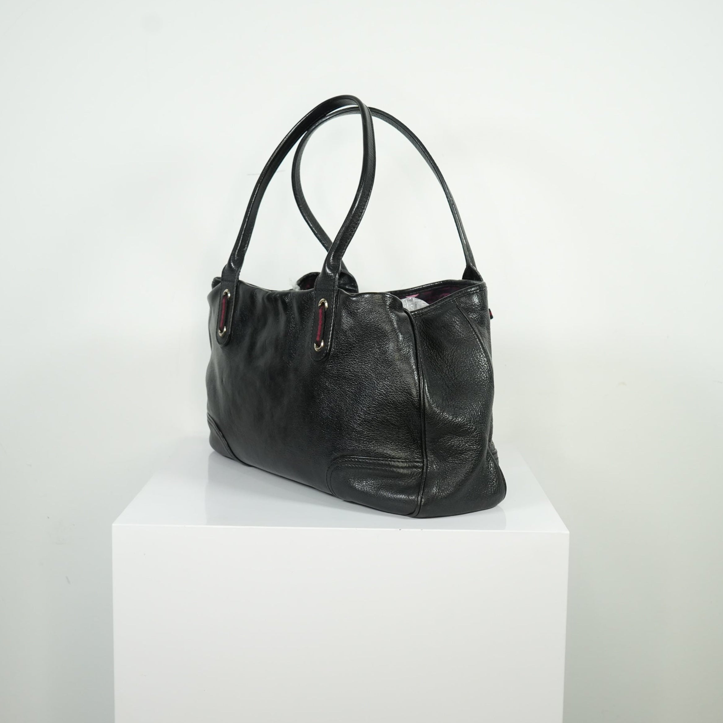 Gucci Black Leather Princy Shoulder Bag