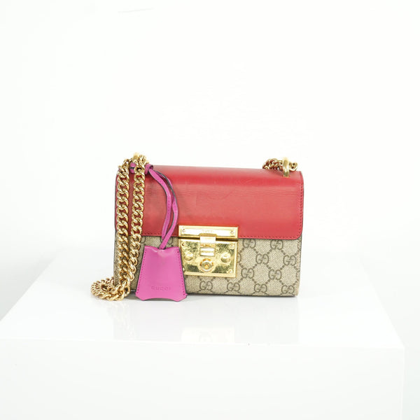 Gucci Small Padlock GG Supreme Canvas Shoulder Bag