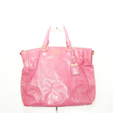 Prada 2 Way Bag Shoulder Pink Leather