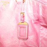 Prada 2 Way Bag Shoulder Pink Leather
