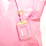 Prada 2 Way Bag Shoulder Pink Leather