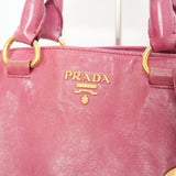 Prada 2 Way Bag Shoulder Pink Leather