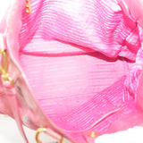Prada 2 Way Bag Shoulder Pink Leather