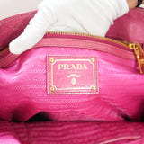 Prada 2 Way Bag Shoulder Pink Leather