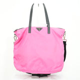 Prada Tessuto Nylon 2-Way Tote Bag Pink