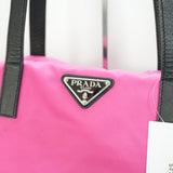 Prada Tessuto Nylon 2-Way Tote Bag Pink