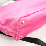 Prada Tessuto Nylon 2-Way Tote Bag Pink