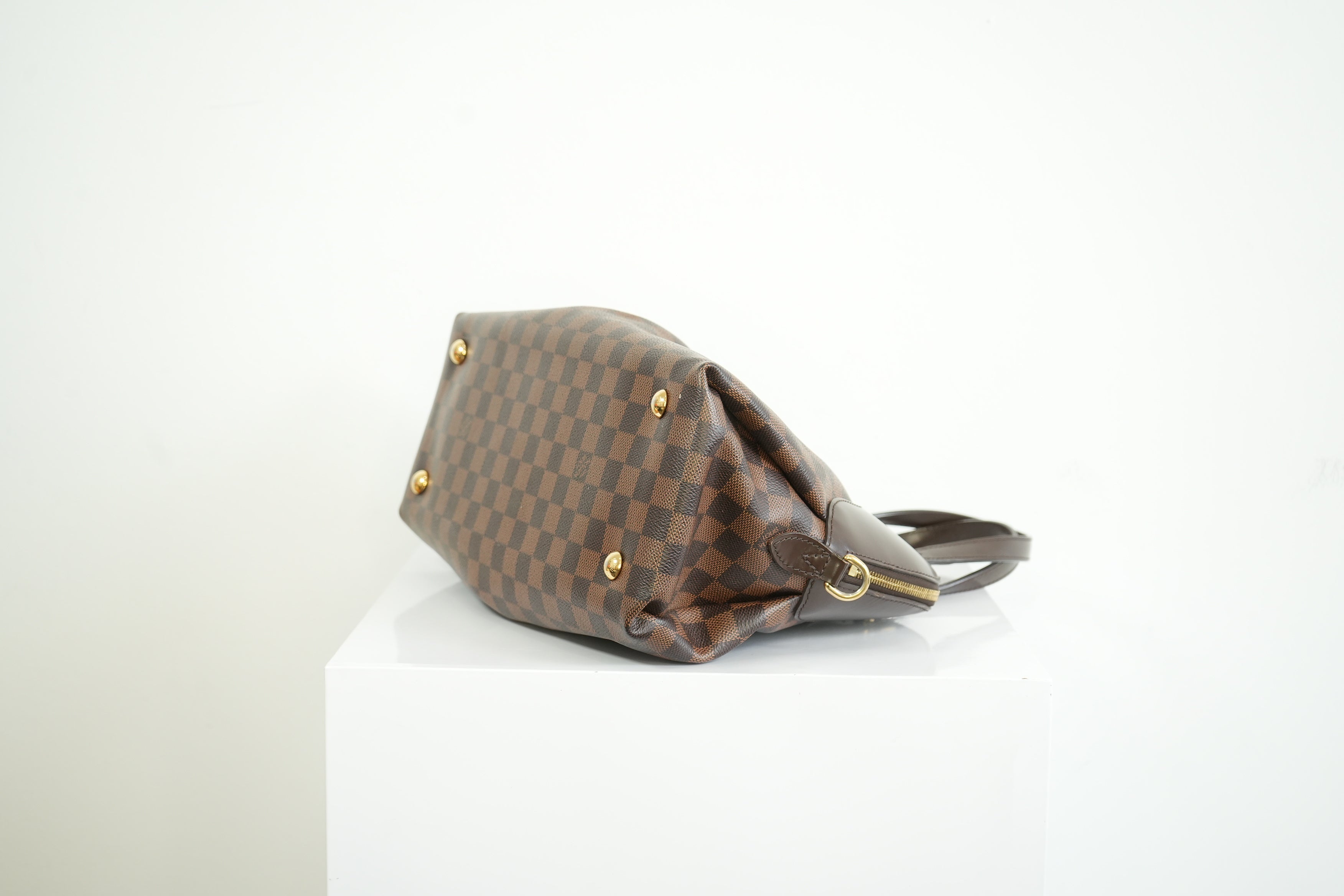 Louis Vuitton Damier Ebene Salvi Bag With Strap and Dust Bag