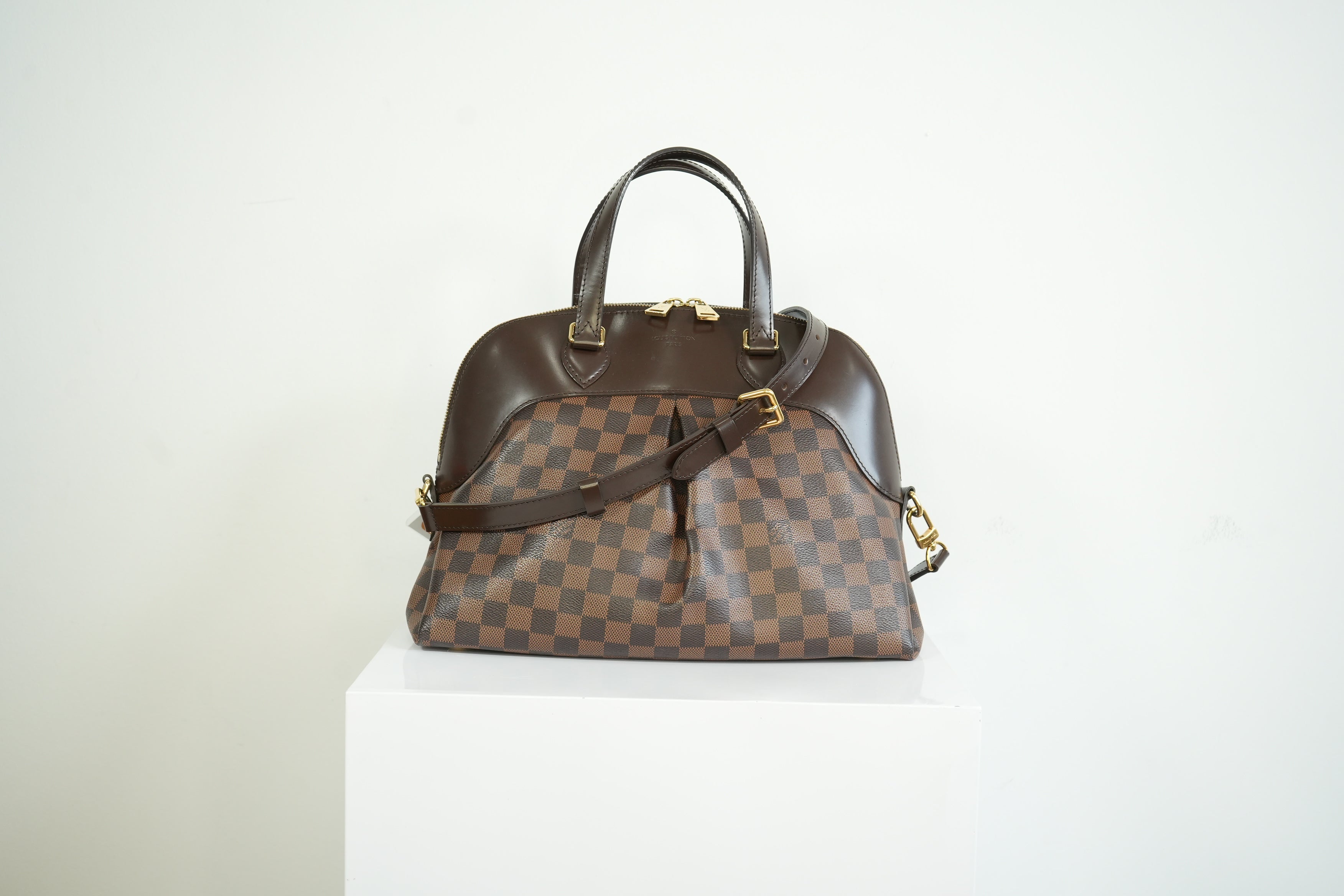 Louis Vuitton Damier Ebene Salvi Bag With Strap and Dust Bag