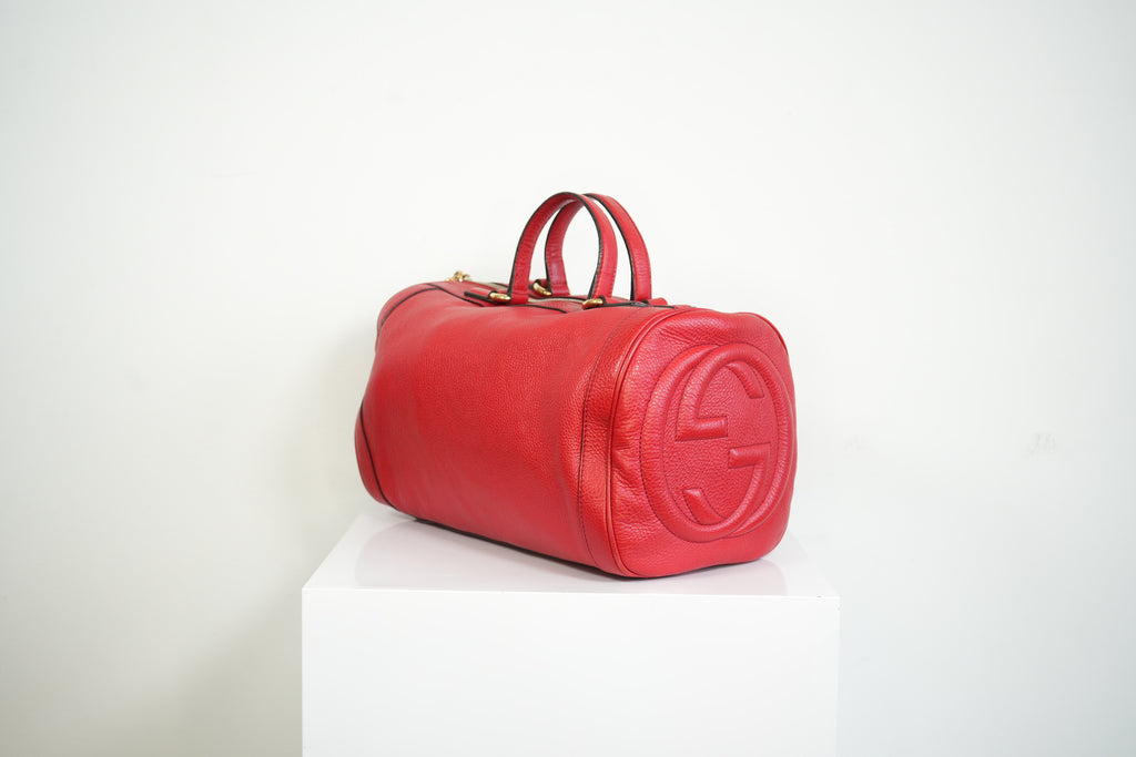 Gucci Boston Soho in Red, Full Set