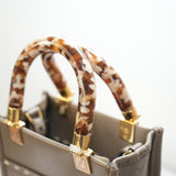 Fendi Sunshine Shopper small Leather 2 Way Handbag Brown 8BS051