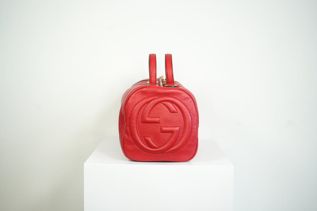 Gucci Boston Soho in Red, Full Set