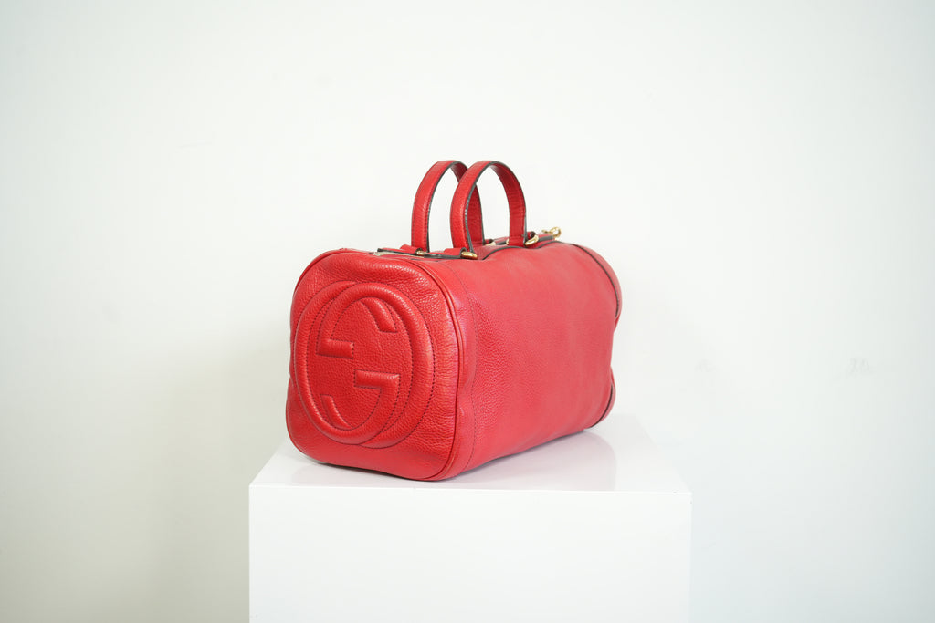 Gucci Boston Soho in Red, Full Set