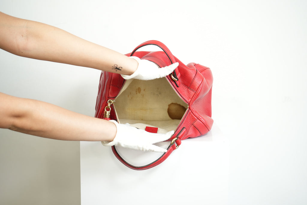 Gucci Boston Soho in Red, Full Set