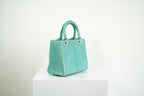 Christian Dior Blue Python Lady Dior Bag
