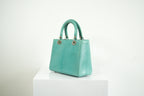 Christian Dior Blue Python Lady Dior Bag