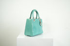 Christian Dior Blue Python Lady Dior Bag