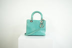 Christian Dior Blue Python Lady Dior Bag