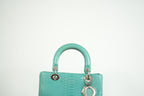 Christian Dior Blue Python Lady Dior Bag