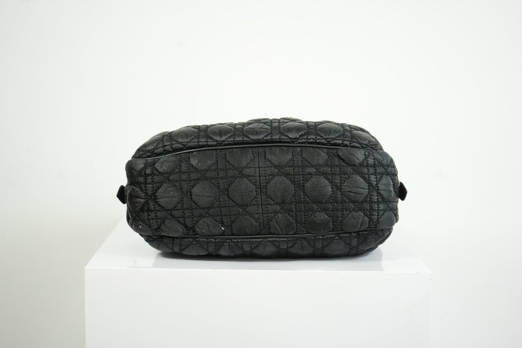 Christian Dior Black Nylon Cannage Lovely Bag