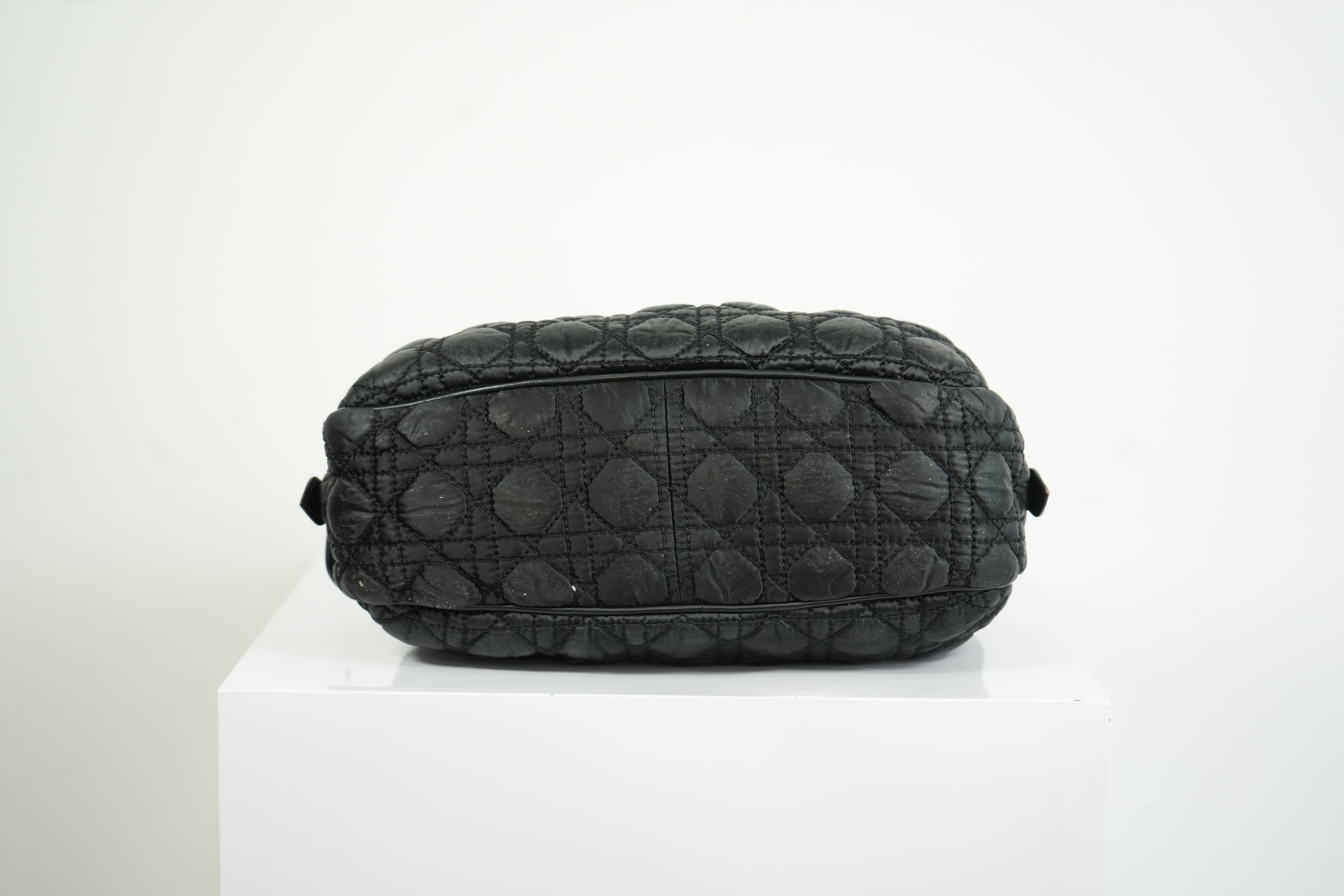 Christian Dior Black Nylon Cannage Lovely Bag