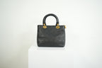 Christian Dior Lady Dior Black Cannage Quilting and Gold-Tone Hardware