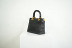 Christian Dior Lady Dior Black Cannage Quilting and Gold-Tone Hardware