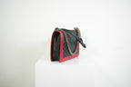 Chanel Boy Large Black and Red Quilted Leather