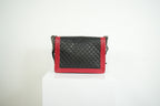Chanel Boy Large Black and Red Quilted Leather