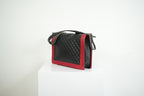 Chanel Boy Large Black and Red Quilted Leather