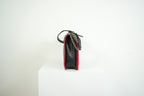 Chanel Boy Large Black and Red Quilted Leather