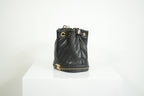 Chanel Black Paris-Cosmopolite Small Bucket Bag W/Dust Bag