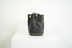 Chanel Black Paris-Cosmopolite Small Bucket Bag W/Dust Bag