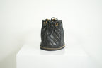 Chanel Black Paris-Cosmopolite Small Bucket Bag W/Dust Bag